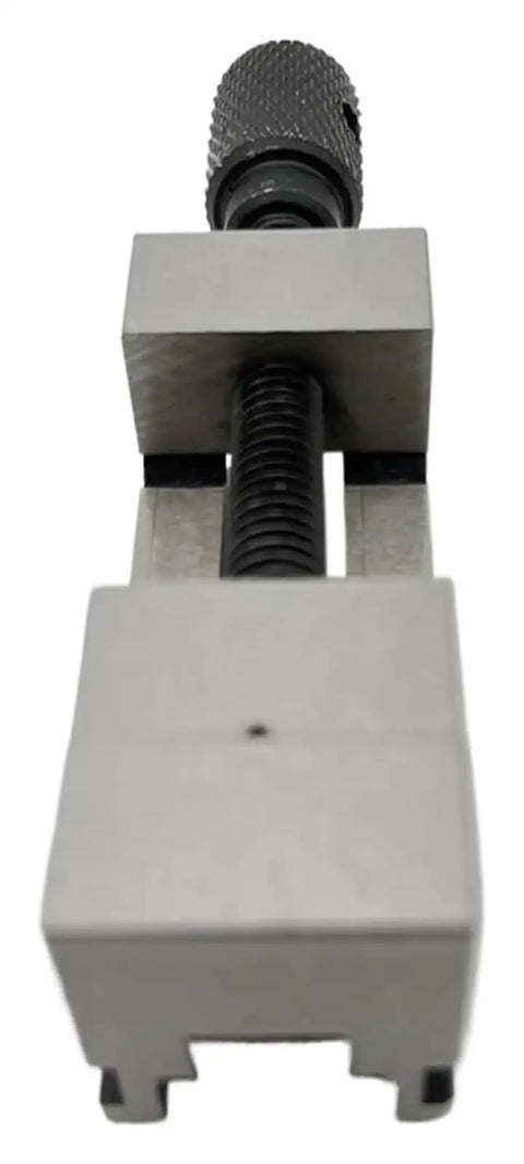 Steel Vise For Milling Machines QGG25 1 Inch Clamp, 25mm Jaw, High Precision 0.005mm Tolerance, Heavy Duty Milling Vise With Rock Solid Hold, Ideal For Inspection, Grinding, And Precise Part Clamping, front view
