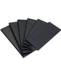 Stack of self lubricating graphite vane vacuum pump plates, heavy duty carbon vane, lightweight air pump component, 250x40x5mm.