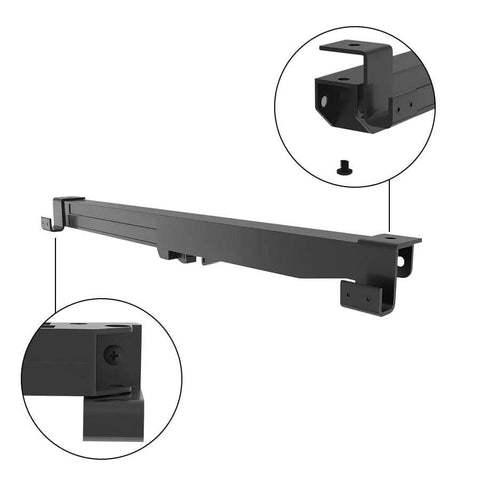 Hole-Free Barn Door Soft Close Mechanism, Upgraded Sliding Door Hardware With Spring Buffer Damper, shown in flat track close-up