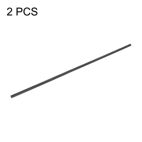 Two Piece Heavy Duty 1Mod Steel Gear Rack 1000mm Long 10mm Wide 10mm Tall Straight Linear Spur Rack with two pieces visible