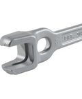Close-up of Bell System Type Lineman Wrench Dual End With Large End Openings One And One Sixteenth Inch And One And Three Sixteenths Inch