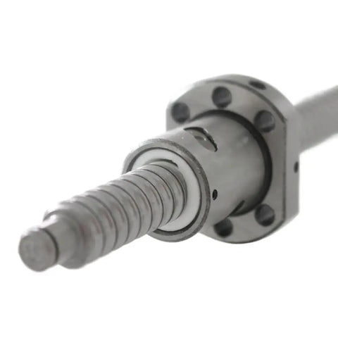 Close-up of Top Tier 250 To 1500 Mm Ballscrew With Ballnut Set SFU1605 for machinery, showcasing precision components.