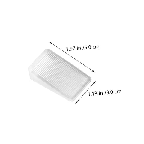 36 Piece Stackable Furniture Shims And Sofa Levelers Straight Up Fix Wobbly Floors, plastic shim measuring 1.97x1.18 inches.