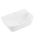 St Tropez Wall Hung Sink With Space Saving Wall Mount Dope Scratch Resistant Ceramic Sleek Modern Basin For Small Bathrooms