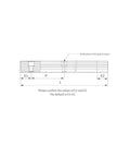 Technical diagram of Bang For Buck Budget Friendly Precision Linear Guide HGR45 750mm Rail 29.53in HGH45CA Carriage Slide Details