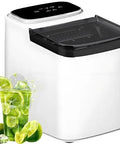 Countertop Nugget Ice Maker Makes Sweet Soft Chewable Bullet Ice Super Fast with Self Cleaning System and Non Slip Pads for Kitchens Bars Parties plus Portable Design fits any Spot like a Glove.