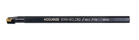 3/8 Inch By 6 Inch Overall Length Indexable Boring Bar With CCMT21.5 Carbide Inserts For Small Bore Finishing And Profiling P252-S401 Right-Hand Workhorse