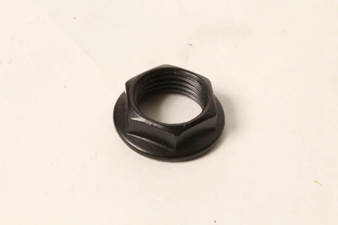 Arbor Nut 089025005076 for R4513 R4514 R4518 R4518T Table Saws shown in durable black metal on white background