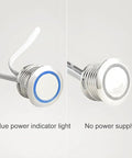 Hidden Touch Dimmer Switch For 12V 24V LED Strips Stepless Brightness Controller With LED Indicator Metallic Panel