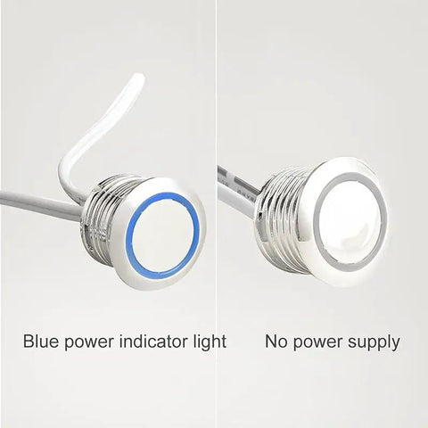 Hidden Touch Dimmer Switch For 12V 24V LED Strips Stepless Brightness Controller With LED Indicator Metallic Panel
