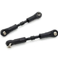 Adjustable Pull Rod Linkages For RC Cars Arm Tie Rods Universal Spare Parts Durable RC Vehicle Steering Linkages For On Road And Off Road Rigs With Easy Fit Install High Quality Materials Replacement Part For RC Enthusiasts Works With RC Models, black metal rods
