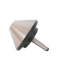 Side view of MT3 Bull Nose Live Center for Lathe Rotary Center 75 Degree Morse Taper with MT3 Arbor, alloy steel body.