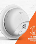 Smoke Alarm With 10 Year Sealed Battery And Test And Silence Button, Precision Detection To Cut False Cooking Alarms, Model SMI110