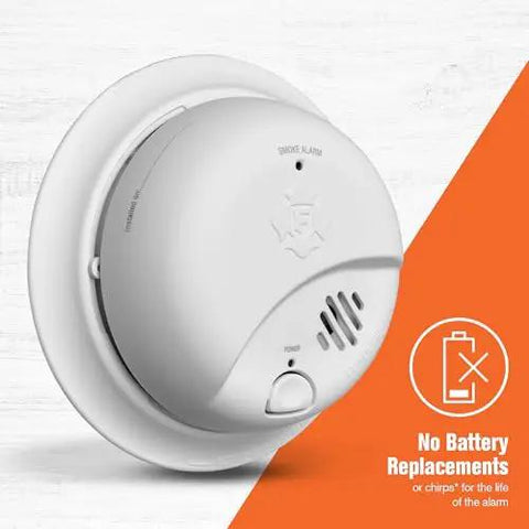 Smoke Alarm With 10 Year Sealed Battery And Test And Silence Button, Precision Detection To Cut False Cooking Alarms, Model SMI110