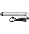 8 Inch Stroke 12V Electric Linear Actuator, 225lbs Load Capacity, 10mm/s Travel, IP55 Waterproof, Silver Aluminum, side view
