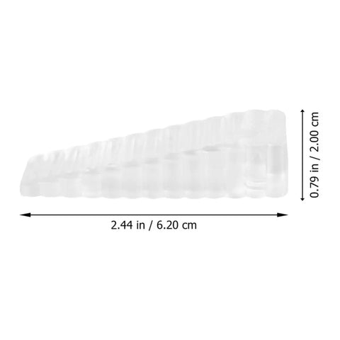 Side view of Door Stop Wedges Set Of 10 Non Skid Buffers For Home And Office Floor Friendly Stops That Protect Pets And Kids