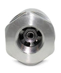 Summit Hydraulics 1/2-in skid-steer flat-face hydraulic quick-connect coupler end view, metal body