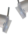 48 Inch Aluminum Sheet Metal Bender For 20 Gauge Steel And 14 Gauge Aluminum, showing front angle of bench top brake