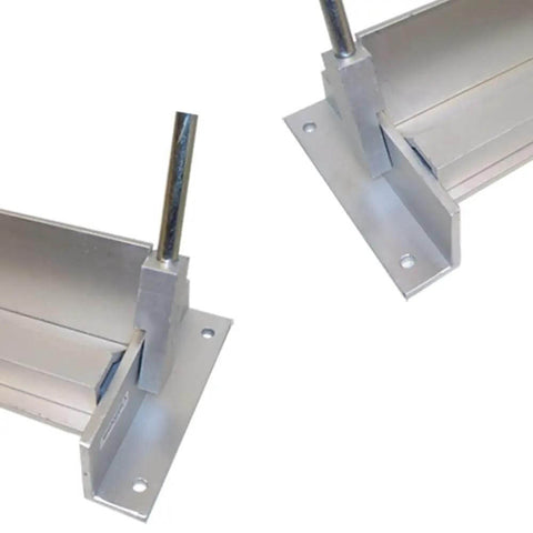 48 Inch Aluminum Sheet Metal Bender For 20 Gauge Steel And 14 Gauge Aluminum, showing front angle of bench top brake