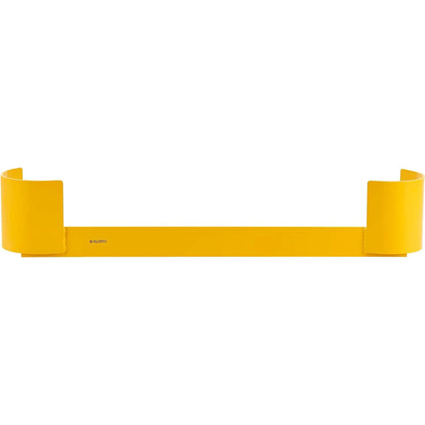 Beefy Double Sided Pallet Rack End Protector Beefed Up Steel Warehouse Safety Bumper 36 Inch heavy duty steel rack guard.