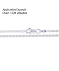 2Pcs Sterling Silver 925 14mm Italian Rectangle Lobster Trigger Clasps Open Jump Ring Hypoallergenic Nickel Free