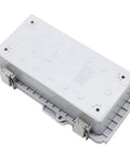 Top view of Electrical Waterproof Junction Box Outdoor Enclosure With Hinged Clear Cover Stainless Steel Buckles IP67 7.9x3.9x2.8 Inch