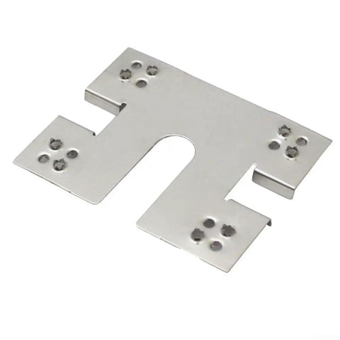 Heavy Duty Stainless Steel Solar Panel Grounding Clip And Washer Spacer Set Of Fifty For Photovoltaic Roof Shed Rail Systems, close-up view.