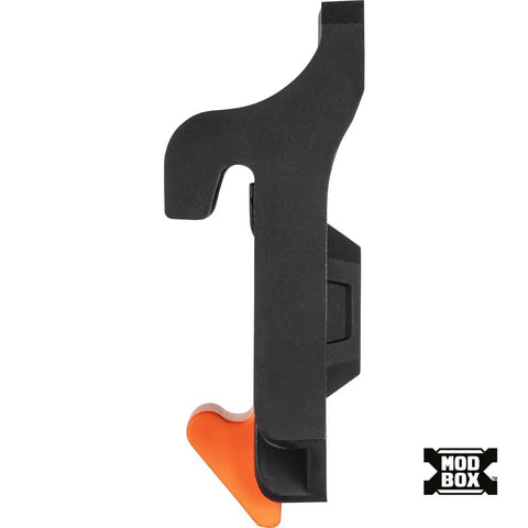 MODBox Utility Cart Ladder Holder and Storage Hooks for Secure Vertical or Horizontal Ladder Mounting on MODBox Carts Heavy Duty Easy Access