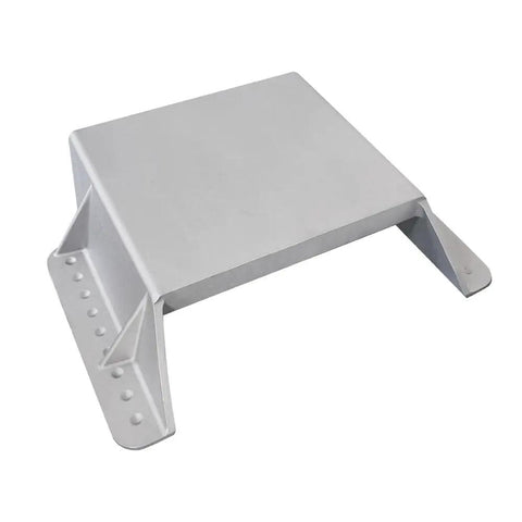 4 Inch Setback Jack Plate For Outboard Motors Up To 35 HP With Manual Lift System And Wooden Mounting Block Included Improve Engine Clearance Distance From Transom For Skiffs And Small Aluminum Boats, aluminum jack plate