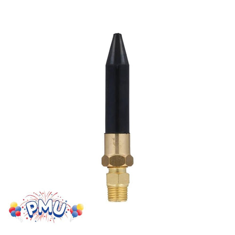 Helium Balloon Filler Regulator With Precise Air Flow For Latex And Mylar Balloons Tank Valve Replacement Easy Connect Inflation Tool for parties and events, showing brass and black nozzle.