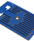TFOS30-1-150T thick-film resistor network on blue PCB with serpentine through-hole traces; 150-ohm