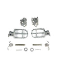 Stainless Steel Motorcycle Footpegs And Foot Rest Bracket Set With Spring Pin Durable Pedal Rest Kit For Off Road And Street Bikes Compatible With Yamaha YZF 250 450 Models, stainless steel kit