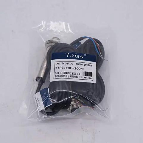 Package of Weatherproof Photoelectric Switch 0-20m Through-Beam and Reflection Optical Sensor NPN Normally Open 3-Wire 6-36V DC