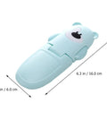 Three Pack Kid Safe Safety Cabinet Locks With Non Marking Adhesive And 90 Degree Curved Bear Shape Cartoon Locks for refrigerator