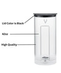 Front view of Go-To Replacement Water Reservoir For K-Express Coffee Maker With Black Lid, 42 oz capacity, high quality