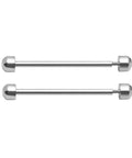 Two Pack Watch Strap Screw Tube Rods Friction Pin Clasp Kit for Wristwatch Repair, stainless steel rods visible
