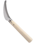 Berry Knife And Weeding Sickle With Lightweight Wood Handle, Stainless Steel Garden Tool Featuring A 4 Inch Deep Serrated Blade