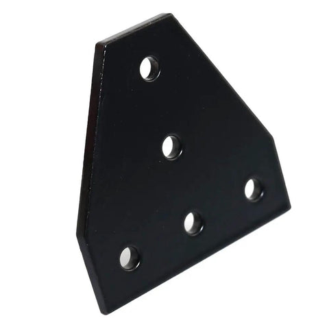 10 Pcs Anodised 90 Degree T Shape Corner Bracket Plate With Five Holes For 20x20mm Aluminum Extrusion Profile Black Heavy Duty