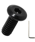 1/4-20 Flat Head Hex Socket Cap Screws, 3/4 Inch, 25 Pack, 18-8 Stainless Steel 304, Black Oxide Finish with Hex Wrench