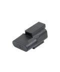 4 Pin Automotive Wiring Harness Connector With Diode, DT04-2P Style Male Connector, black weatherproof plug for vehicles.