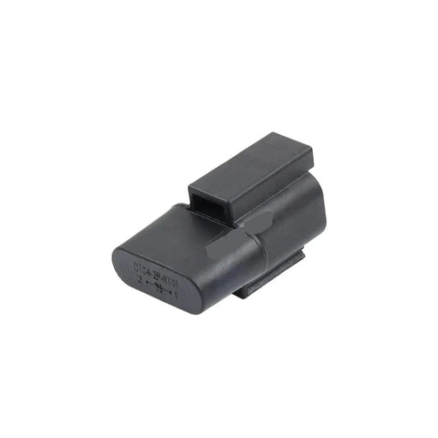 4 Pin Automotive Wiring Harness Connector With Diode, DT04-2P Style Male Connector, black weatherproof plug for vehicles.