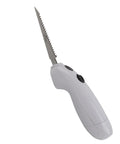 Cordless Electric Knife, Rechargeable Stainless Steel Kitchen Tool For Meat, Fruit, And Vegetables with serrated blade