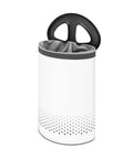 Big Ol Two-Section Laundry Hamper With Removable Inner Bags, Quick-Drop Opening, Discreet Lid, 14.5 Gallon Capacity, Breathable Holes