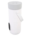 Grab And Go Travel Electric Kettle 350ml Cordless Fast Boiling Hot Water Maker For Camping Road Trips And Outdoor Adventures with white body.