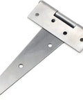 Two Pack 8 Inch Black T Strap Door Hinges For Wardrobes And Gates Beefy Heavy Duty Japanned Iron With Rust Resistant Powder Coated Finish