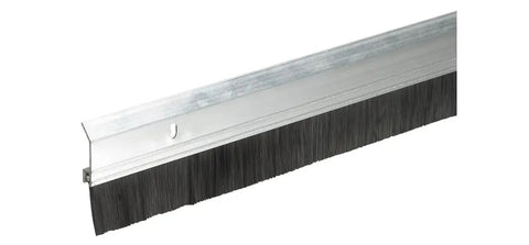 Two By Thirty Six Inch Extra Aluminum And Brush Door Sweep Silver Finish For Draft Busting Energy Saving Door Seal Heavy Duty Entry Way Easy Install