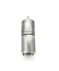 JGA25-370 Gear Motor 12V DC Low RPM High Torque Micro Gearbox Motor for Robotics, 25mm Gearbox, 24.4mm D x 31mm H Body, 4mm Shaft
