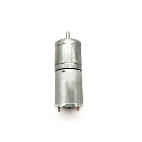 JGA25-370 Gear Motor 12V DC Low RPM High Torque Micro Gearbox Motor for Robotics, 25mm Gearbox, 24.4mm D x 31mm H Body, 4mm Shaft