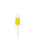 Flexible Fluorescent Golf Tees In Red Orange Yellow, 8 Pack, Assorted Sizes, Virtually Unbreakable Plastic Tees For Longer Drives.