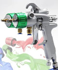 Heavy Duty Dual Nozzle Pneumatic Paint Sprayer With Pressure Feed For Smooth Coating On Any Workpiece Featuring Stainless Steel Tips And Needles For Fast Eco Friendly Application And Seriously Built Tough Durability